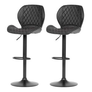 Set de scaune de bar B-431 BK3, 2 buc, negru imagine