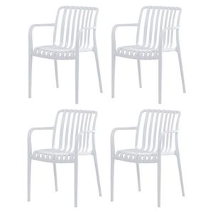 Set de scaune de sufragerie CT-X7029 WT, 4 buc, alb imagine