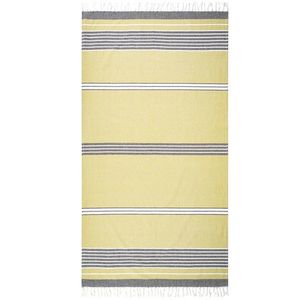 Prosop HOME ELEMENTS Fouta verde/gri, 90 x 170 cm imagine