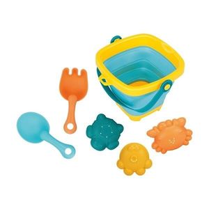 Baby Mix Găleată pliabilă cu nisip și jucării cuapă, 5 buc imagine