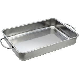 Elo 53435 Basic Tavă de copt din oțel inoxidabil34 x 24 x 5, 5 cm imagine