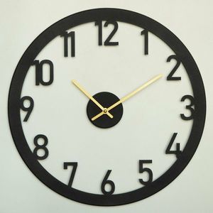 Ceas de perete Stroke APS115, Black, 48 x 48 cm imagine