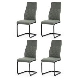 Set de scaune de sufragerie DCL-X7018 GRN2, 4 buc, verde imagine