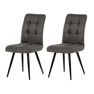 Set de scaune de sufragerie Vintage DCL-D1250GREY3, 2 buc imagine