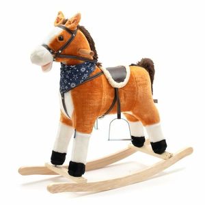 Cal balansoar cu melodie si esarfa Baby Mix Zeus, 68 x 55 cm imagine
