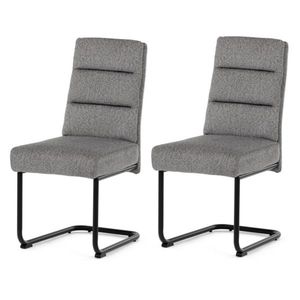 Set de scaune de sufragerie DCL-P3107 SIL2, 2buc, gri deschis imagine