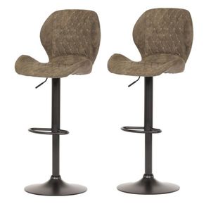 Set de scaune de bar B-431 BR3, 2 buc, maro imagine