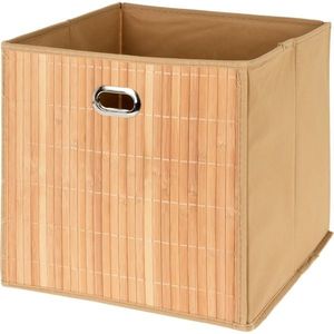 Cutie decorativă din bambus Taytay maro, 31 x 31 x 30, 5 cm imagine