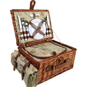 Arôme Coș de picnic pentru 4 persoane Grădină, 40x 30 x 20 cm imagine