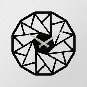 Ceas de perete Triangle S007 Black , 48 x 48 cm imagine