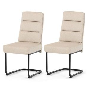 Set de scaune de sufragerie DCL-P3107 CRM2, 2 buc, crem deschis imagine