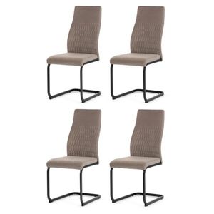 Set de scaune de sufragerie DCL-X7018 CAP2, 4 buc, cafeniu imagine