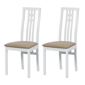 Set de scaune de sufragerie BC-2482 WT, 2 buc, alb imagine