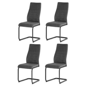 Set de scaune de sufragerie DCL-X7018 GREY2, 4 buc, gri imagine