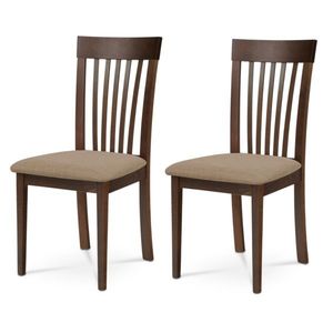 Set de scaune de sufragerie BC-3950, nuc, 2 buc, maro închis imagine