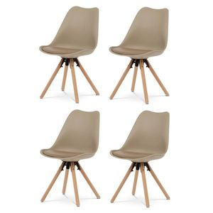 Set de scaune de sufragerie CT-762 CAP, 4 buc, cafeniu imagine