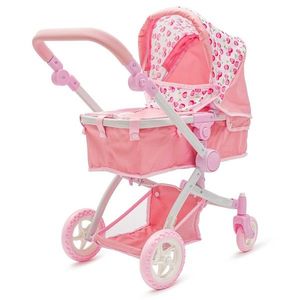Cărucior pentru păpuși Baby Mix 2in1 Sophie roz, 63, 5 x 37 x 63, 5 cm imagine