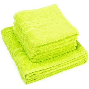 Set de prosoape Classic verde, 4 buc. 50 x 100 cm, 2 buc. 70 x 140 cm, verde imagine
