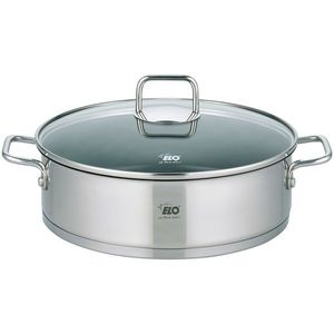 Elo 72438 Caserolă din oțel inoxidabil cu capacdin sticlă Citrin 28 cm imagine