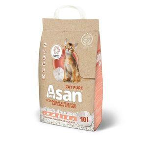 Asan Cat Așternut organic pentru pisici Pure, 10 l imagine