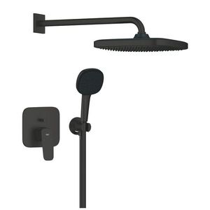 Sistem de dus incastrat Grohe Cubeo Tempesta 250 cu doi consumatori matte black imagine