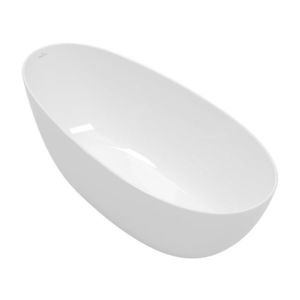 Cada ovala freestanding Villeroy & Boch Antao 170x75cm fara preaplin Stone White imagine