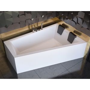 Cada baie asimetrica Besco Intima Duo 170x125cm acril orientare dreapta imagine