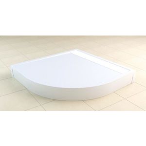 Masca semirotunda Ronal (SanSwiss) PWIL pentru cadite de dus 90x90cm h9.5cm alb imagine