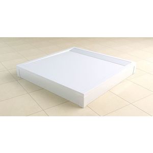 Set masca frontala si laterala pentru cadite de dus Ronal (SanSwiss) PWIL 90x120cm h9.5cm alb imagine
