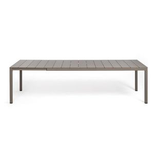Masa exterior Nardi Rio 210 Alu extensibila max 280x100cm baza & top aluminiu tortora imagine