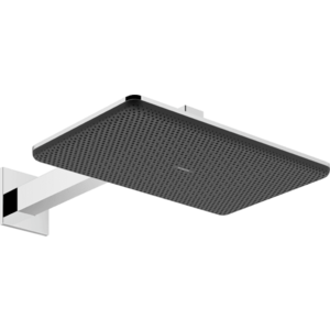 Palarie de dus Hansgrohe Raindance Alive Select Q 210x340 2jet EcoSmart cu brat de dus de perete 39cm crom imagine