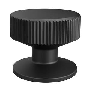 Buton pentru mobila Kadir, finisaj negru mat CB, Ø: 35 mm imagine