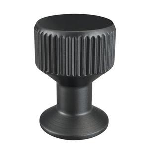 Buton pentru mobila Kadir, finisaj negru mat CB, Ø: 22 mm imagine