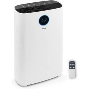 Purificator de aer N8WERK cu sistem de filtrare în 6 căi, filtru H14, 355 m³/ora | Pentru cei care suferă de alergii – filtrează polen, praf, bacterii etc. imagine