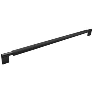Maner pentru mobila Karelia Knurling, finisaj negru mat CB, 896 mm imagine