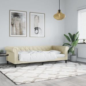 vidaXL Pat de zi, crem, 80x200 cm, piele ecologică imagine