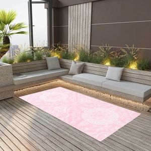 vidaXL Covor de exterior, ARAKIL roz, 80x150 cm, PP imagine