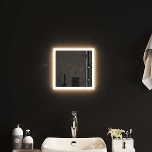 vidaXL Oglindă cu LED de baie, 30x30 cm imagine