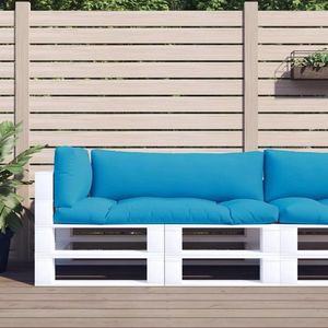 vidaXL Perne de paleți, 3 buc, albastru deschis, material textil imagine