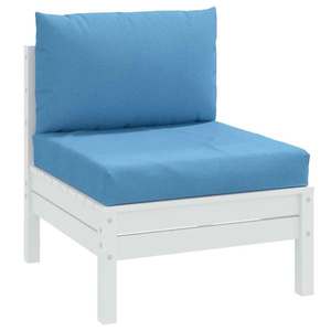 vidaXL Perne de paleți, 2 buc., melanj albastru, material textil imagine