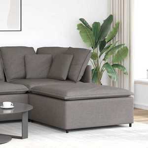 vidaXL Modul taburet modular pentru canapea, gri taupe, 100x100x48 cm imagine