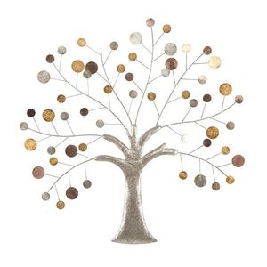 Decoratiune de perete 3D Tree, Mauro Ferretti, 88x88 cm, fier, multicolor imagine