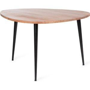 Masuta de cafea Wida, Homla, 75x75x47 cm, MDF/metal, maro/negru imagine