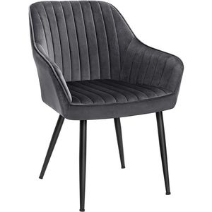 Scaun, Songmics, Velvet Design, 62.5x62x85 cm, otel/catifea, gi imagine