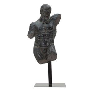Decoratiune Museum Man, Mauro Ferretti, 26x22x57.5 cm, polirasina, negru imagine