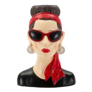 Figurina /sculptura decorativa Woman Hollywood -B, Mauro Ferretti, 21x16x27 cm, polirasina, multicolor imagine