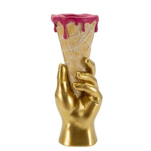 Figurina /sculptura decorativa Flower Cone, Mauro Ferretti, 12.5x11x31 cm, polirasina, multicolor imagine