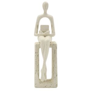 Figurina /sculptura decorativa Stons Single, Mauro Ferretti, 8.5x6.5x24 cm, polirasina, crem imagine