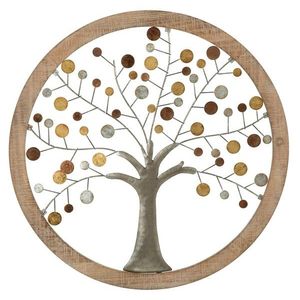 Decoratiune de perete 3D Tree of Life, Mauro Ferretti, Ø 61 cm, fier/MDF imagine