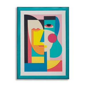 Tablou decorativ Picassy -H, Mauro Ferretti, 50x70 cm, canvas/lemn de pin/plastic, multicolor imagine
